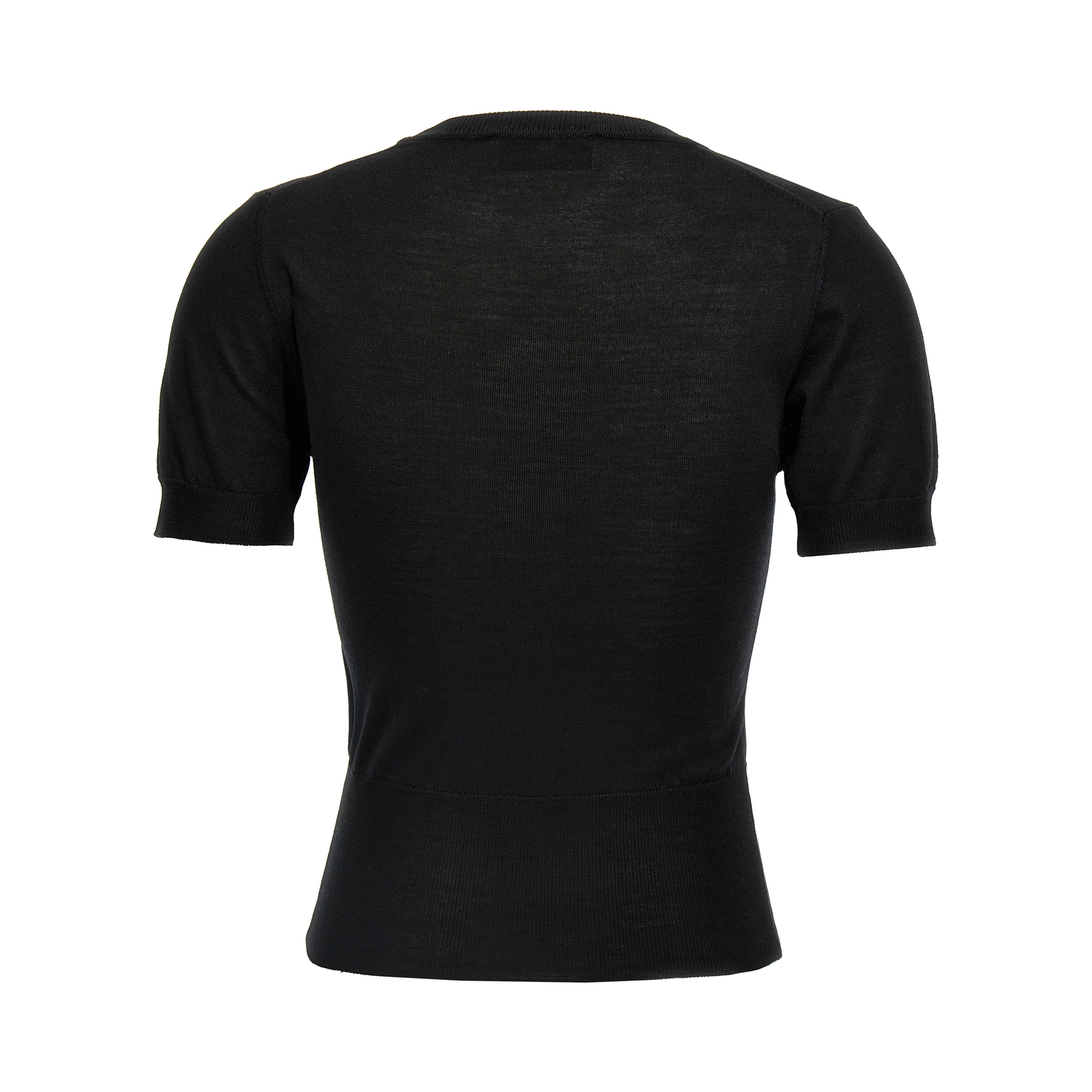 Black Wool T-Shirt