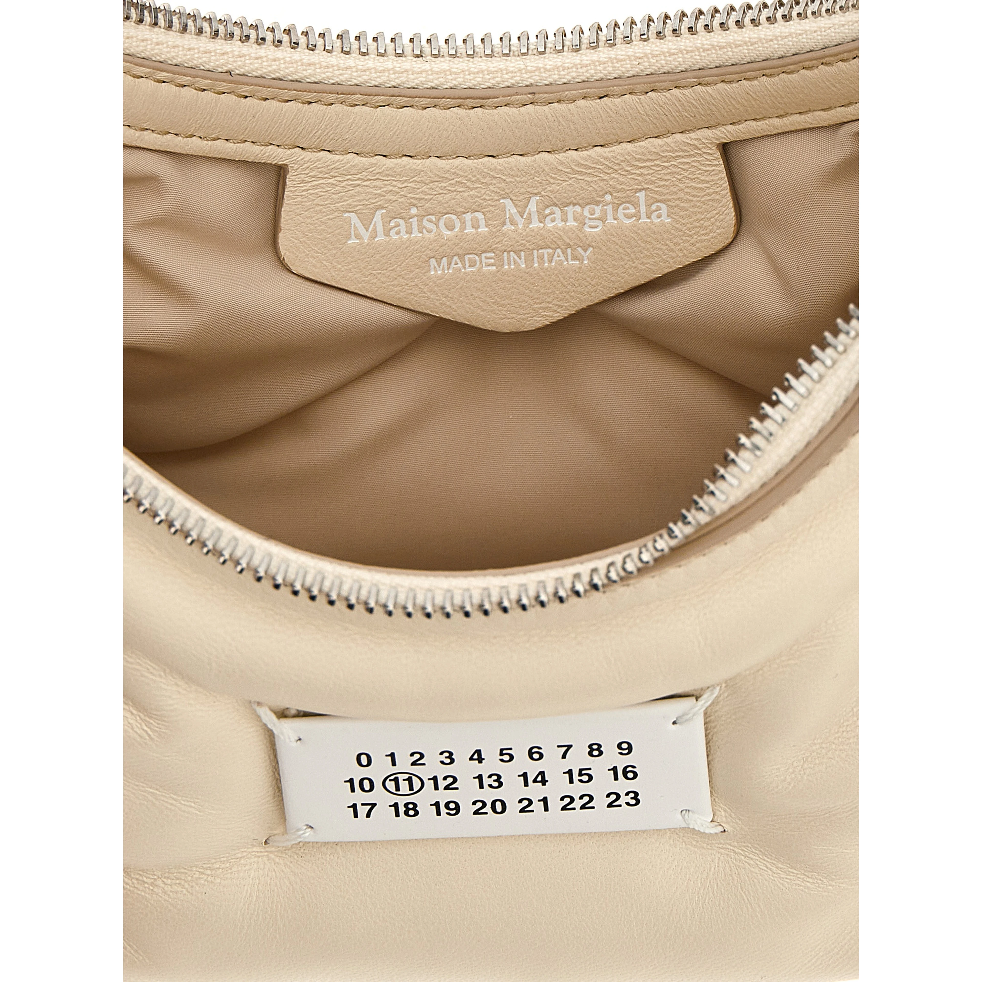 White Lamb Leather Shoulder Bag