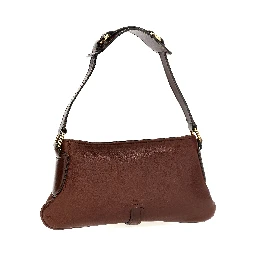 Brown Cotton Shoulder Bag