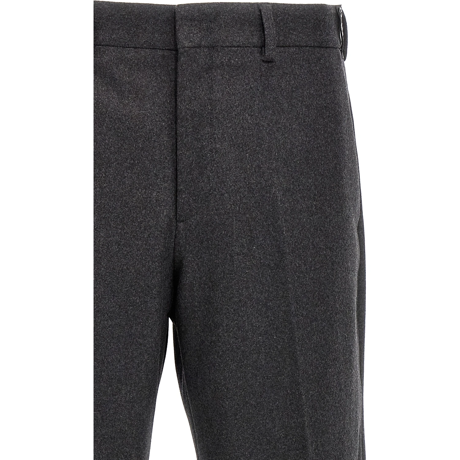 Gray Cashmere Casual Pants