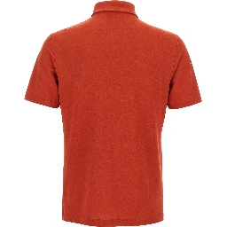 Orange Cotton Polo Shirt