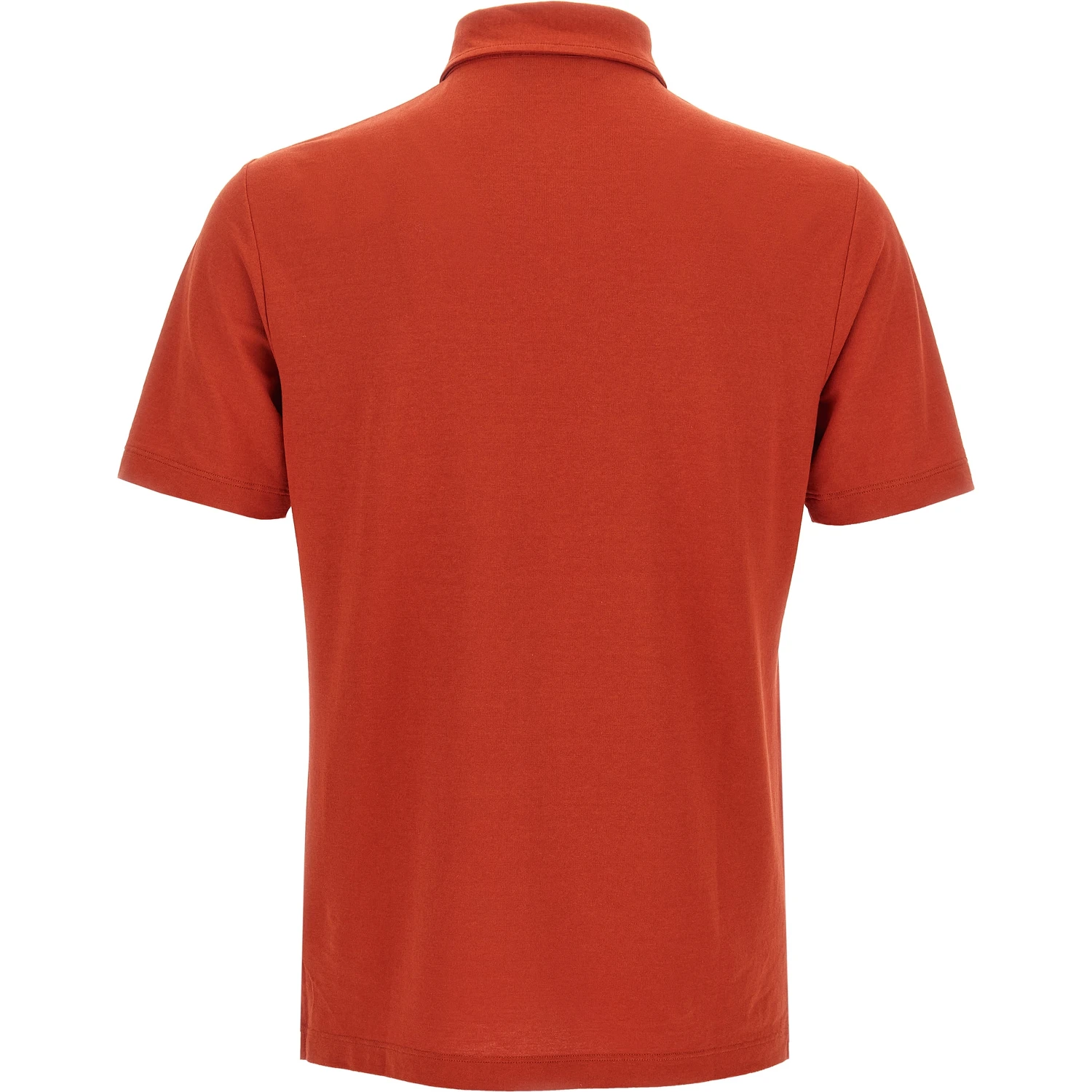 Orange Cotton Polo Shirt