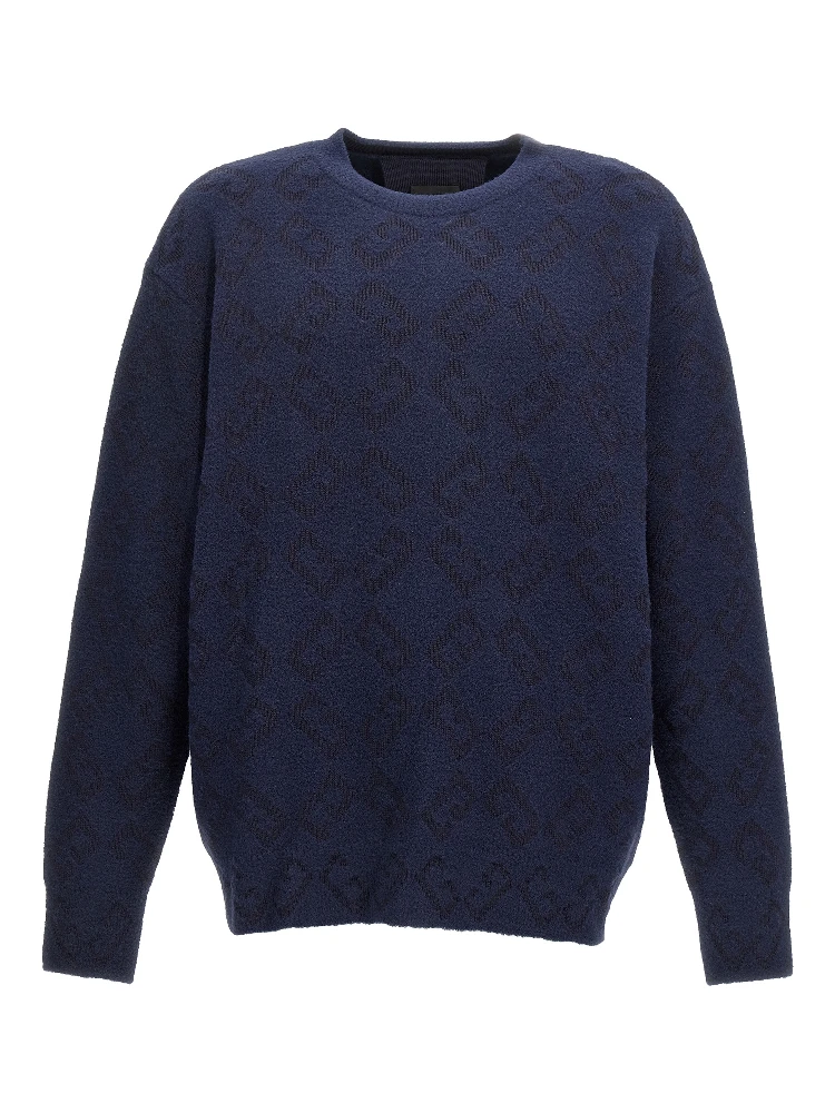Blue Wool Cardigan
