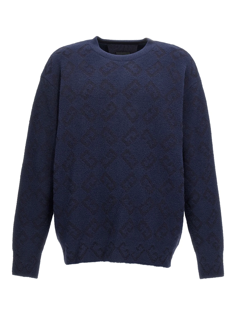 Blue Wool Cardigan