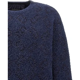 Blue Wool Cardigan