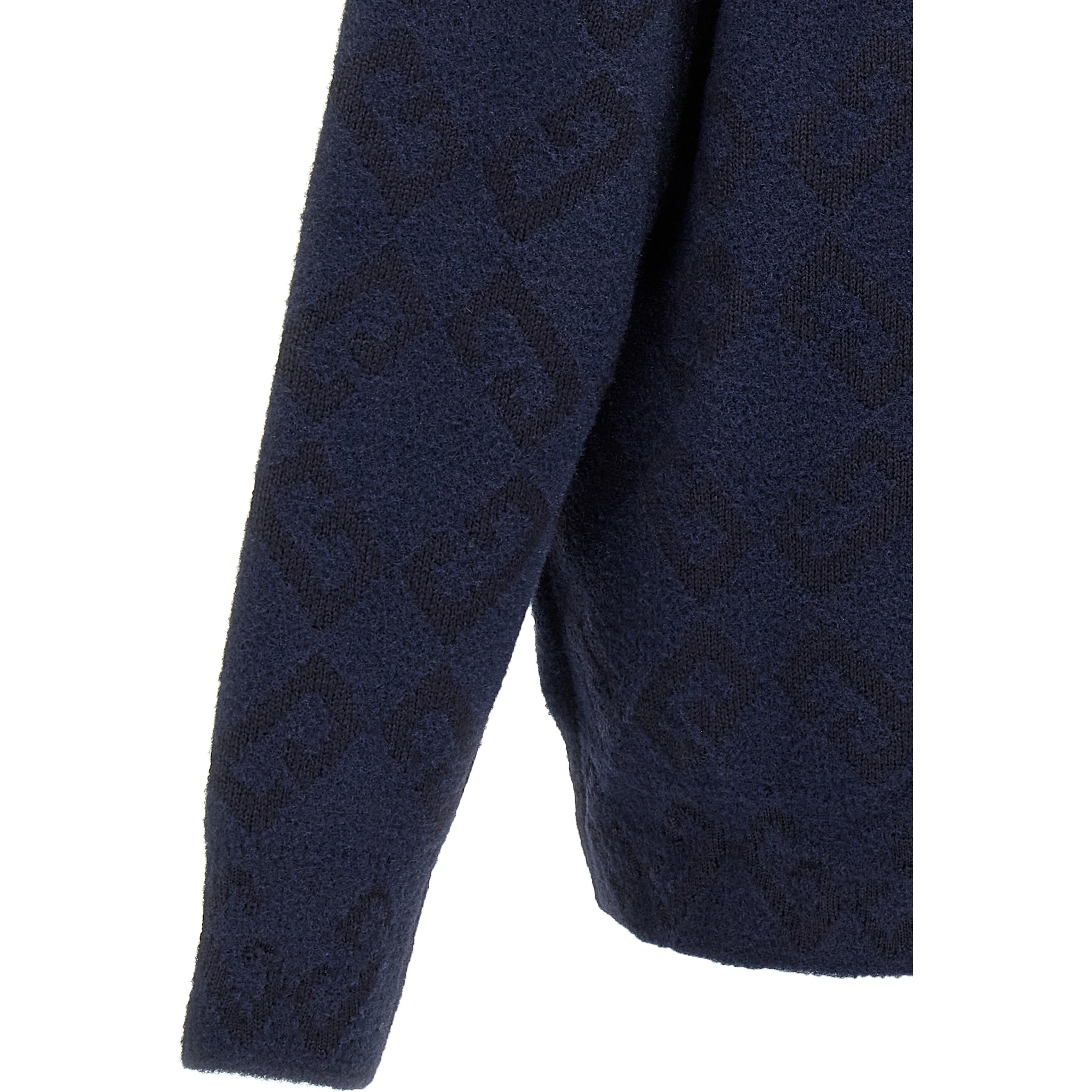Blue Wool Cardigan