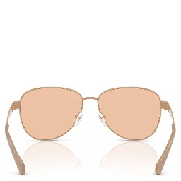 Brown Metal Sunglasses
