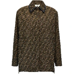 Brown Polyester Leather Jacket