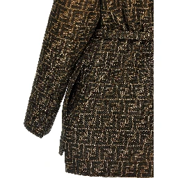 Brown Polyester Leather Jacket