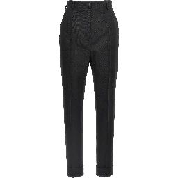 Black Virgin Wool Dress Pants