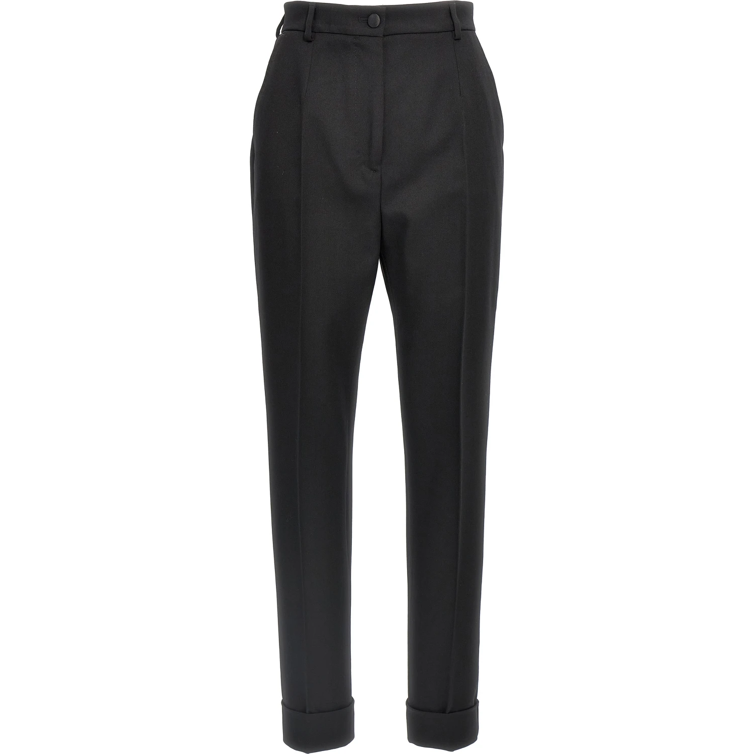 Black Virgin Wool Dress Pants