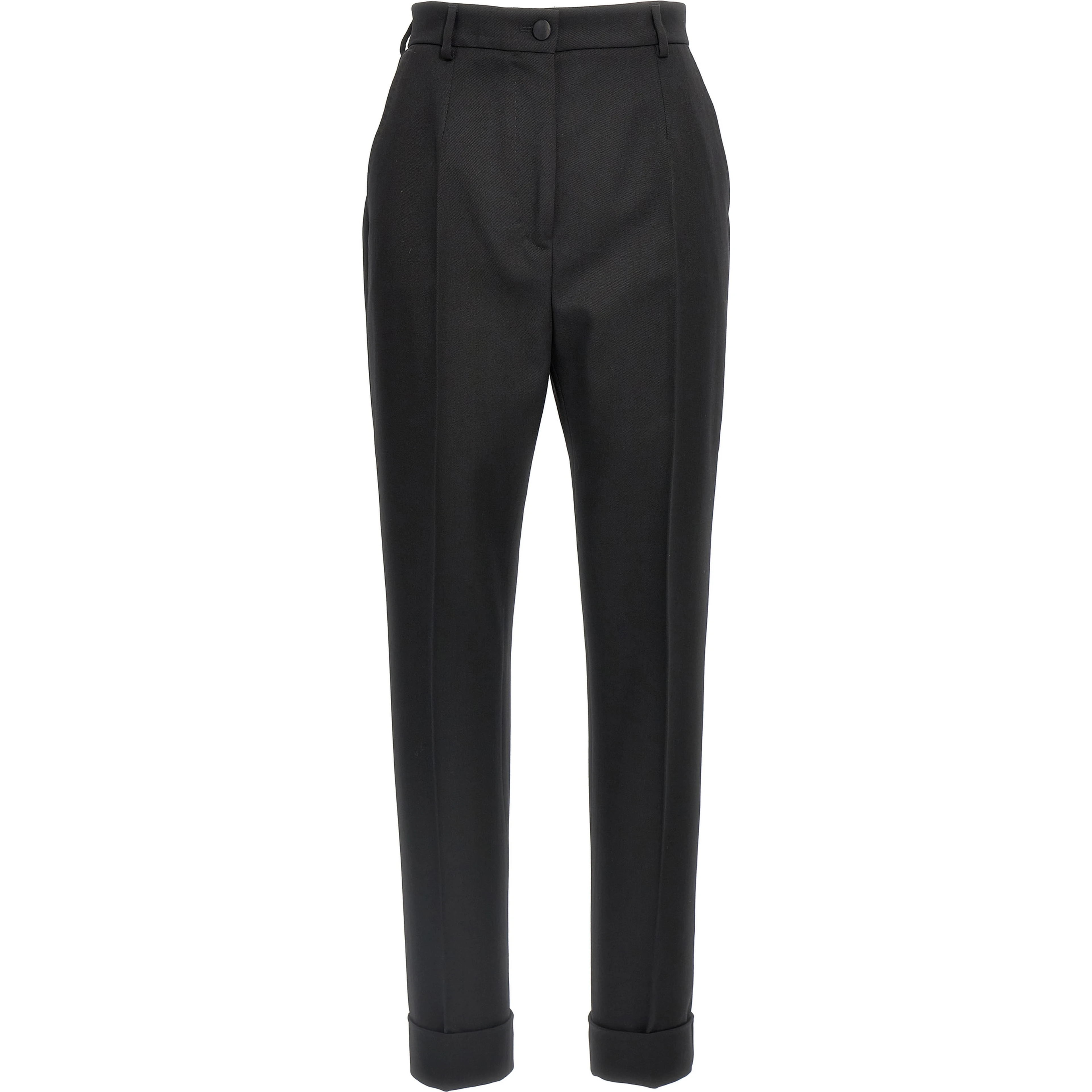 Black Virgin Wool Dress Pants