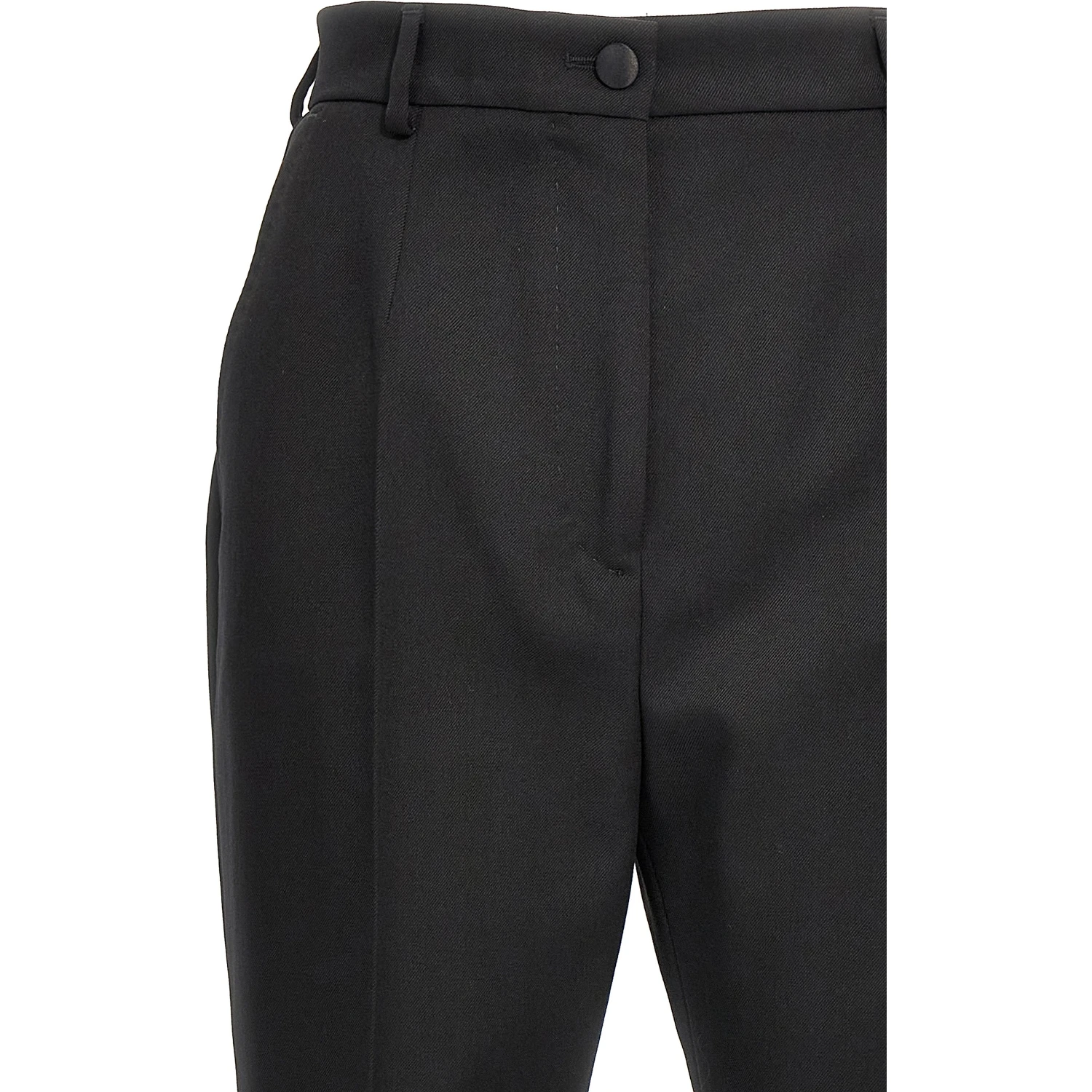 Black Virgin Wool Dress Pants