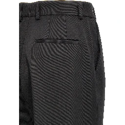 Black Virgin Wool Dress Pants