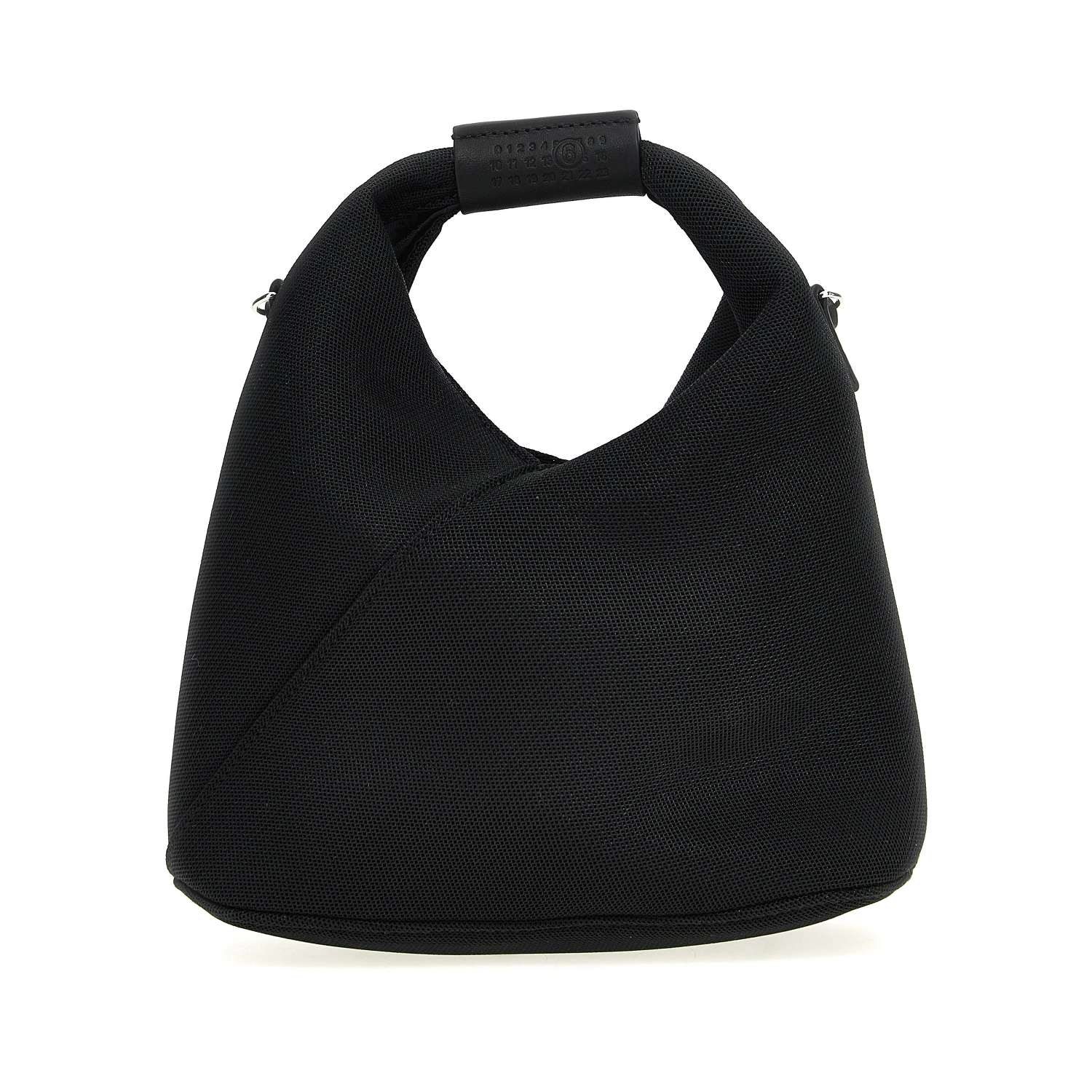 Black Polyester Crossbody Bag