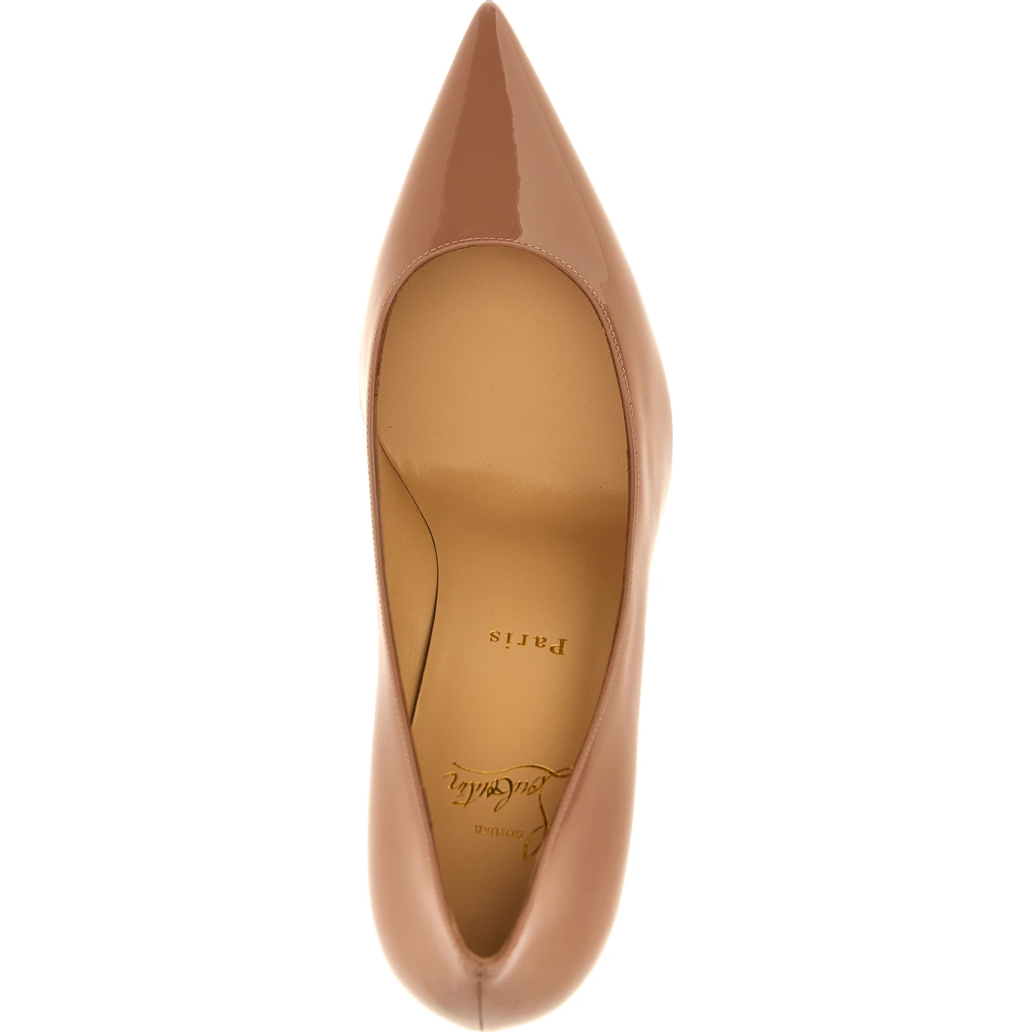 Beige Calfskin High Heel Pumps