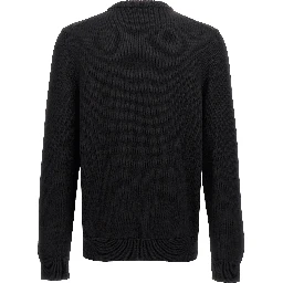 Black Virgin Wool Cardigan