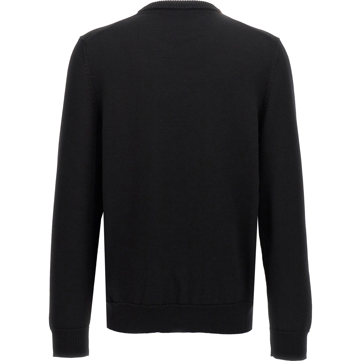Black Virgin Wool Cardigan
