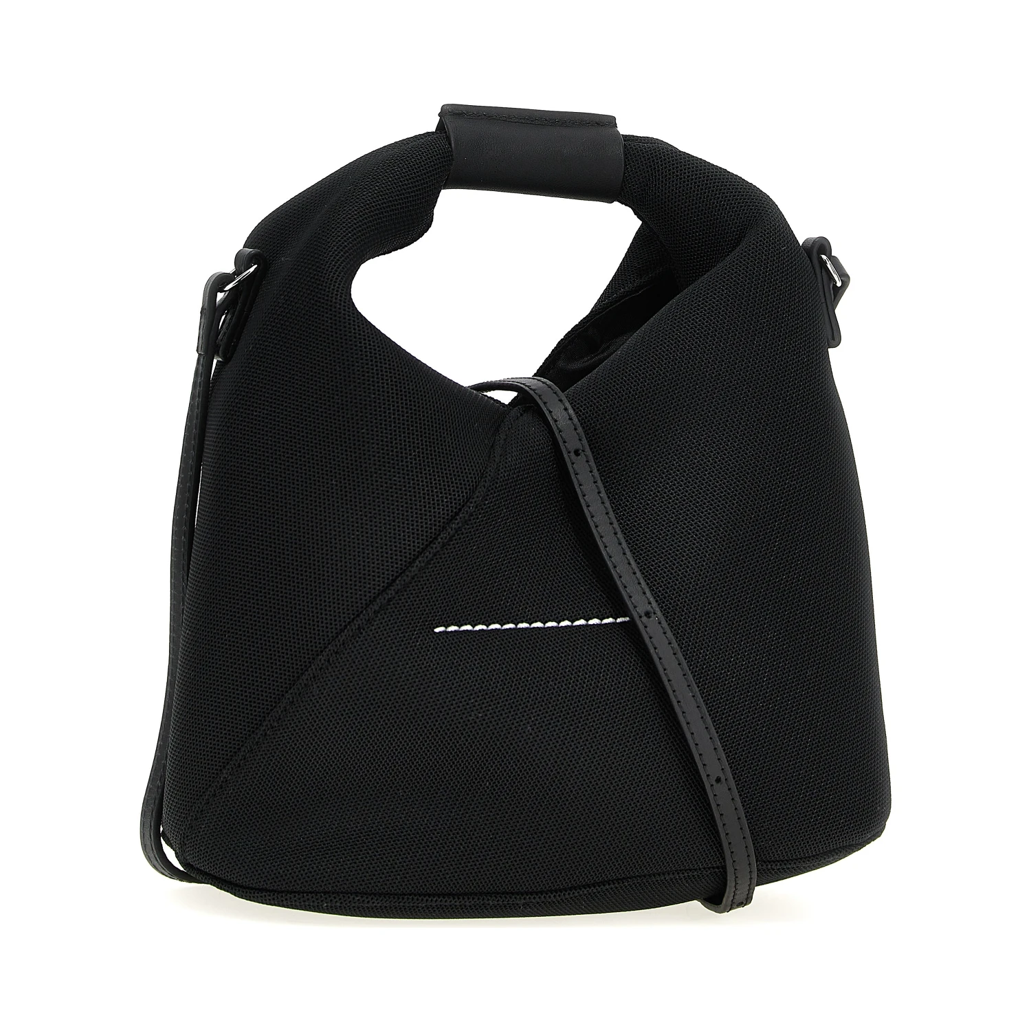 Black Polyester Crossbody Bag