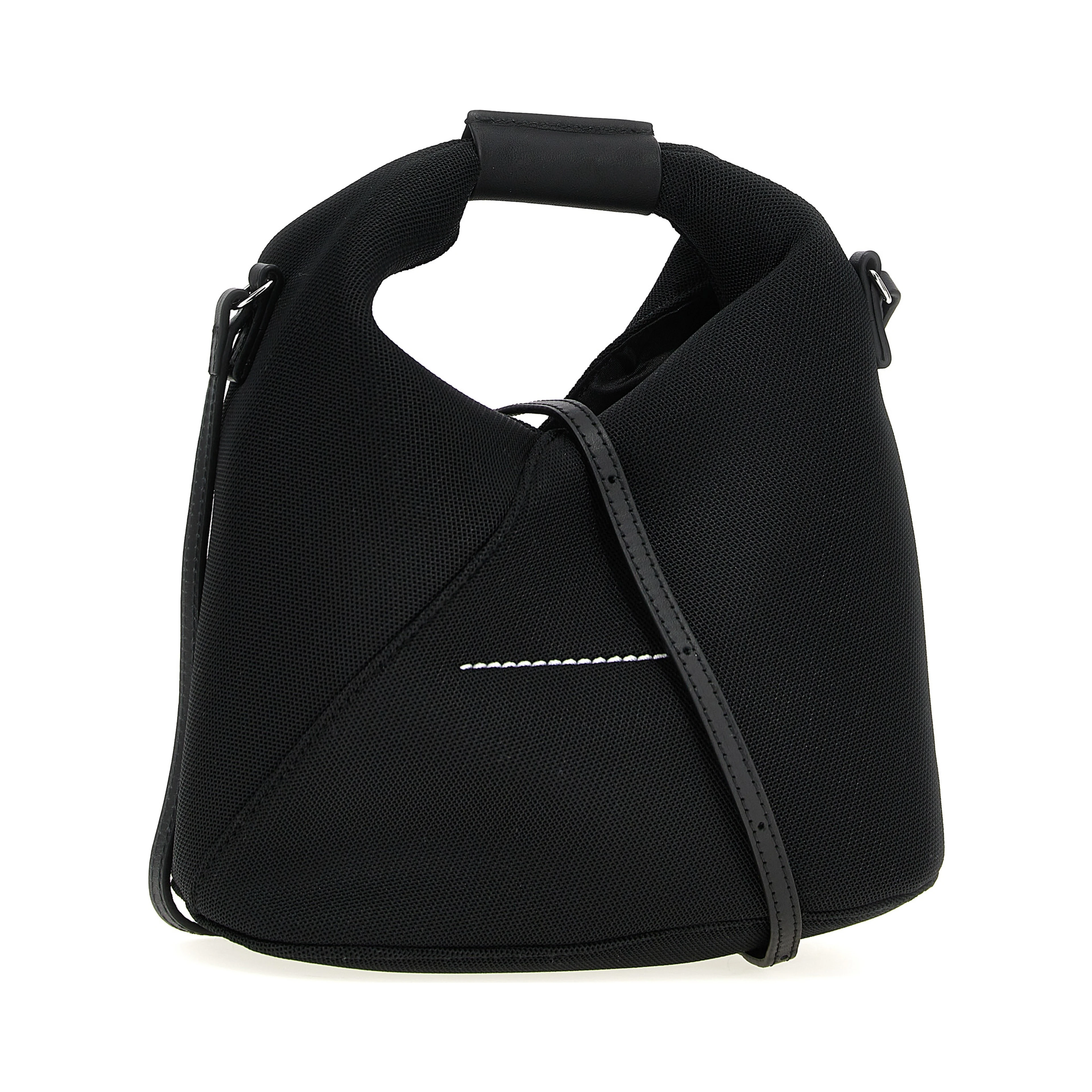 Black Polyester Crossbody Bag