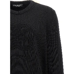 Black Virgin Wool Cardigan