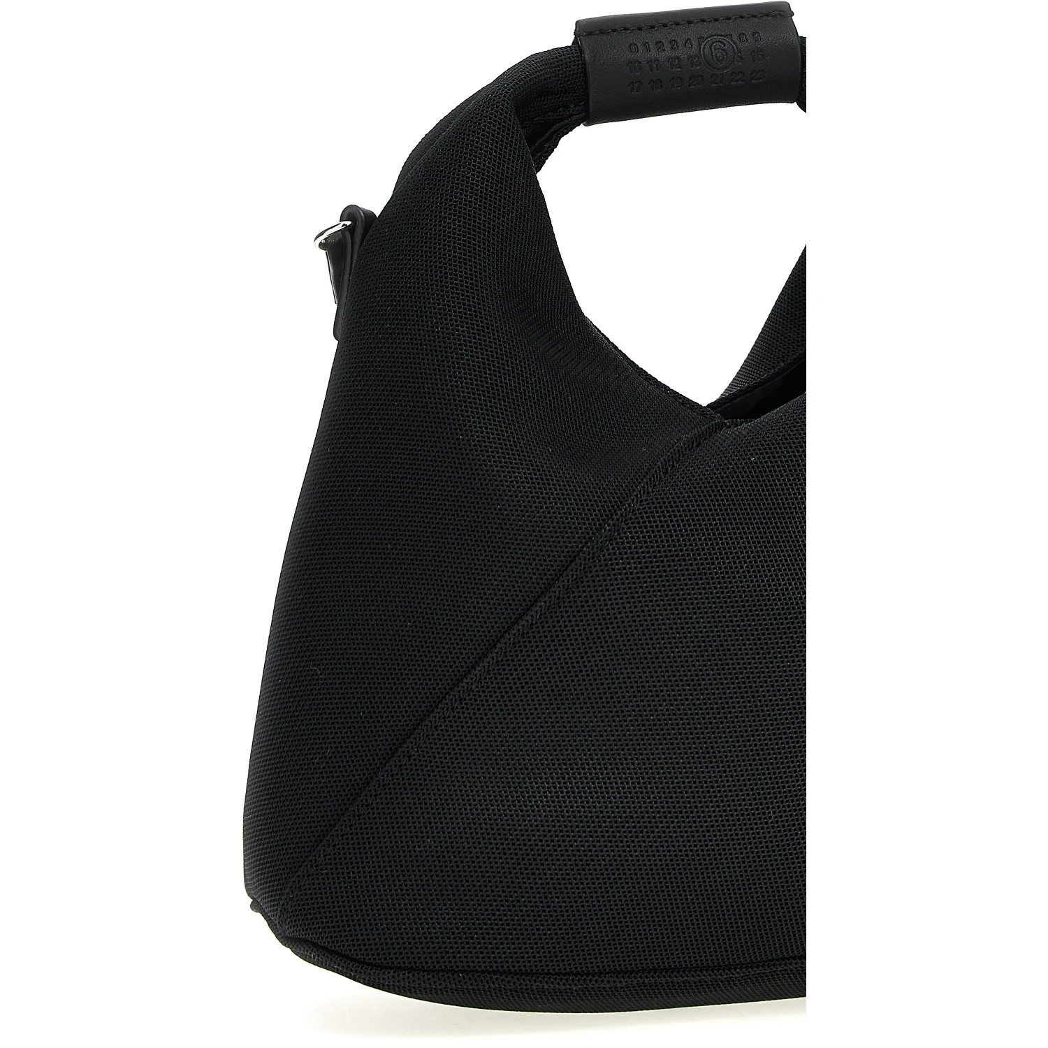 Black Polyester Crossbody Bag