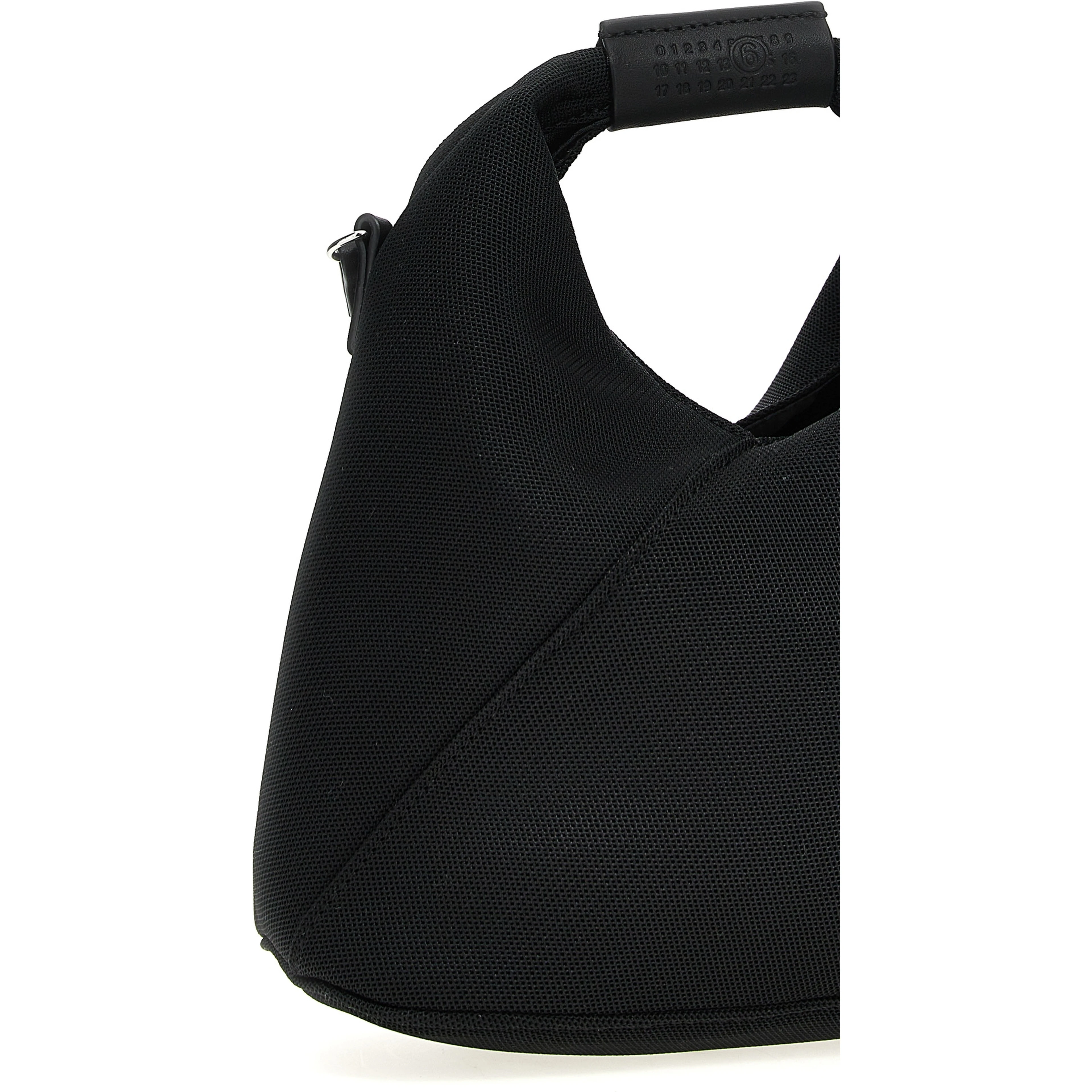 Black Polyester Crossbody Bag