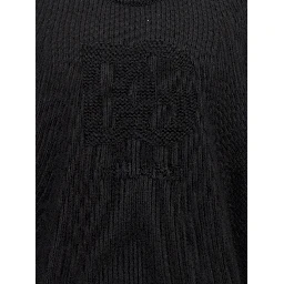 Black Virgin Wool Cardigan