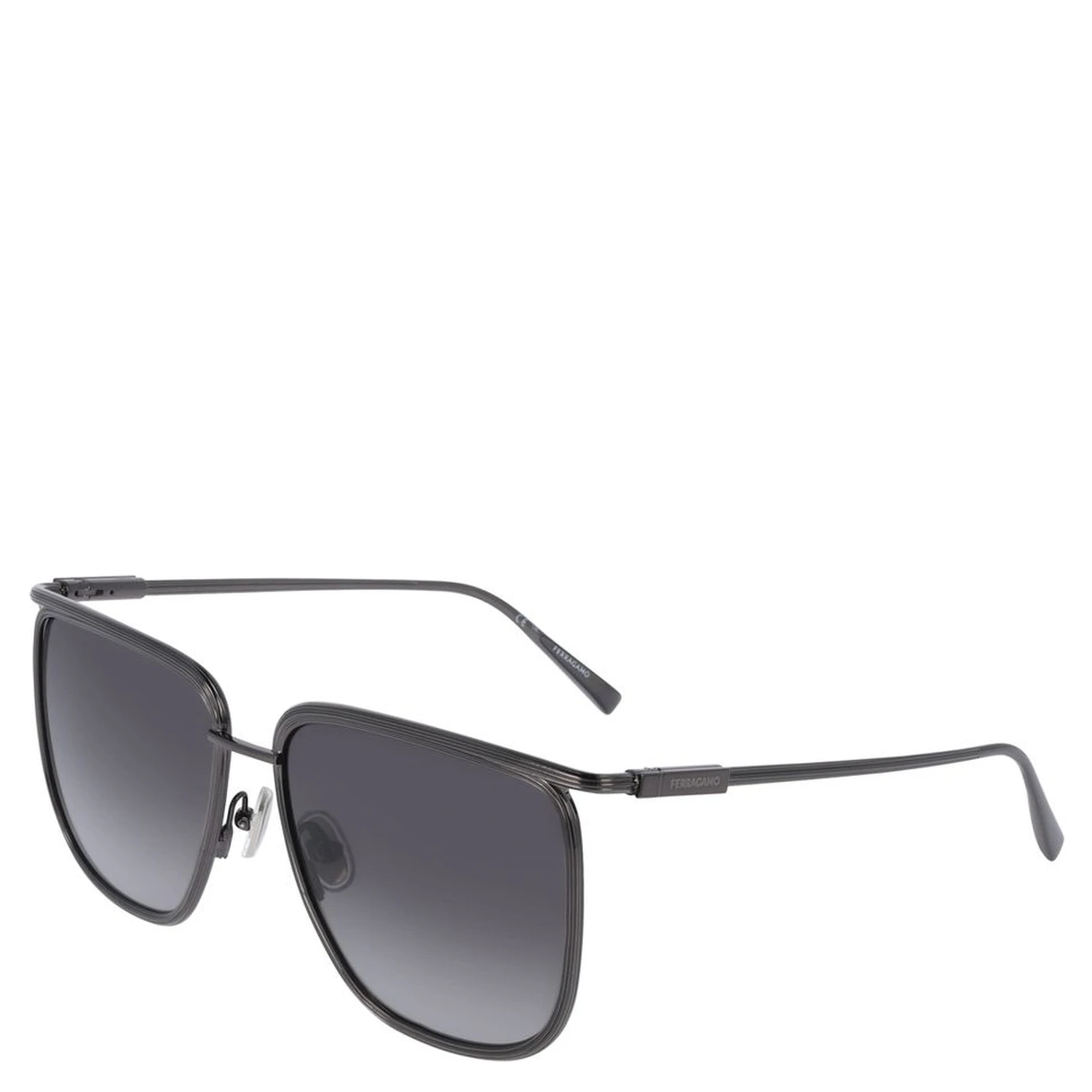 Gray Metal Sunglasses