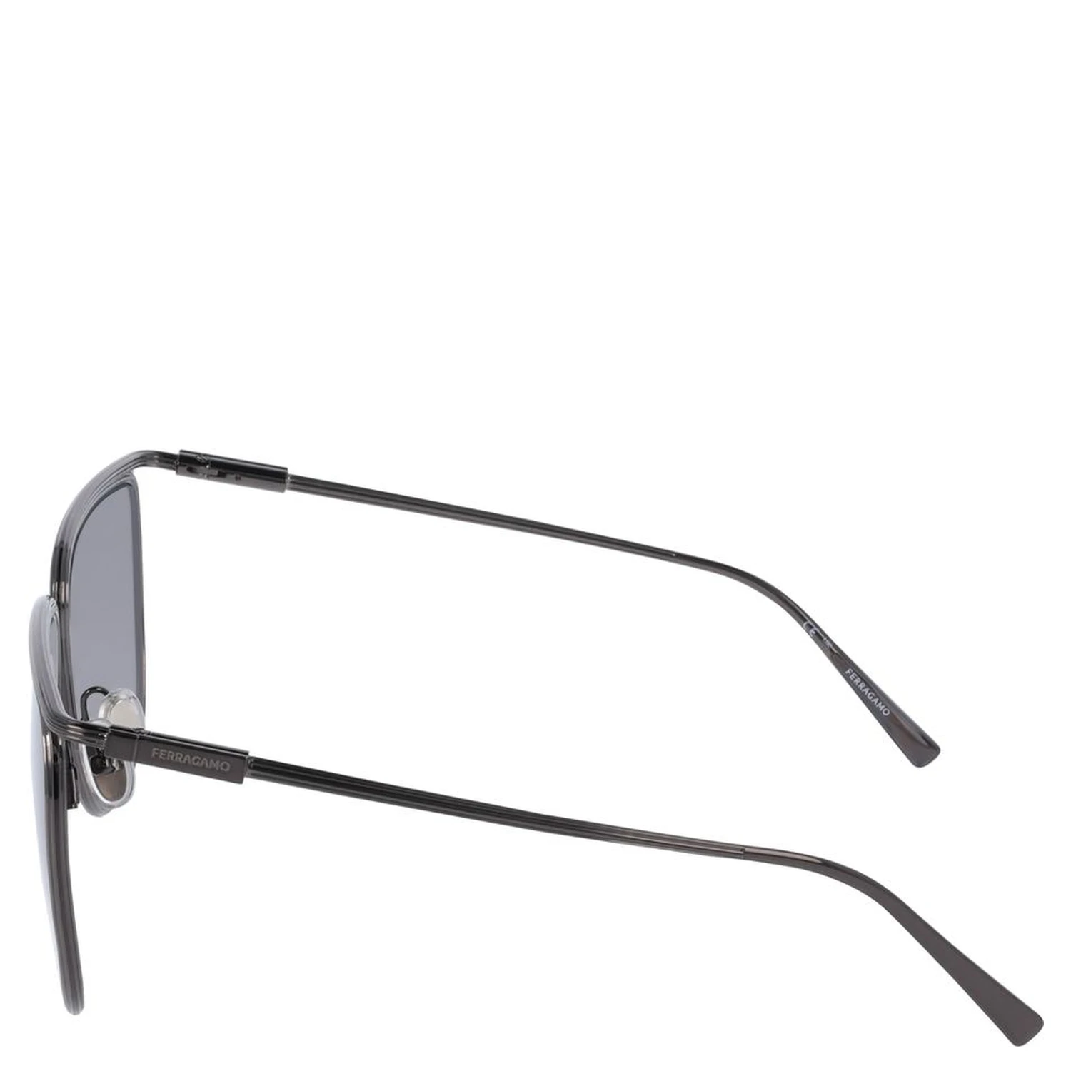Gray Metal Sunglasses