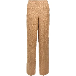 Beige Wool Dress Pants