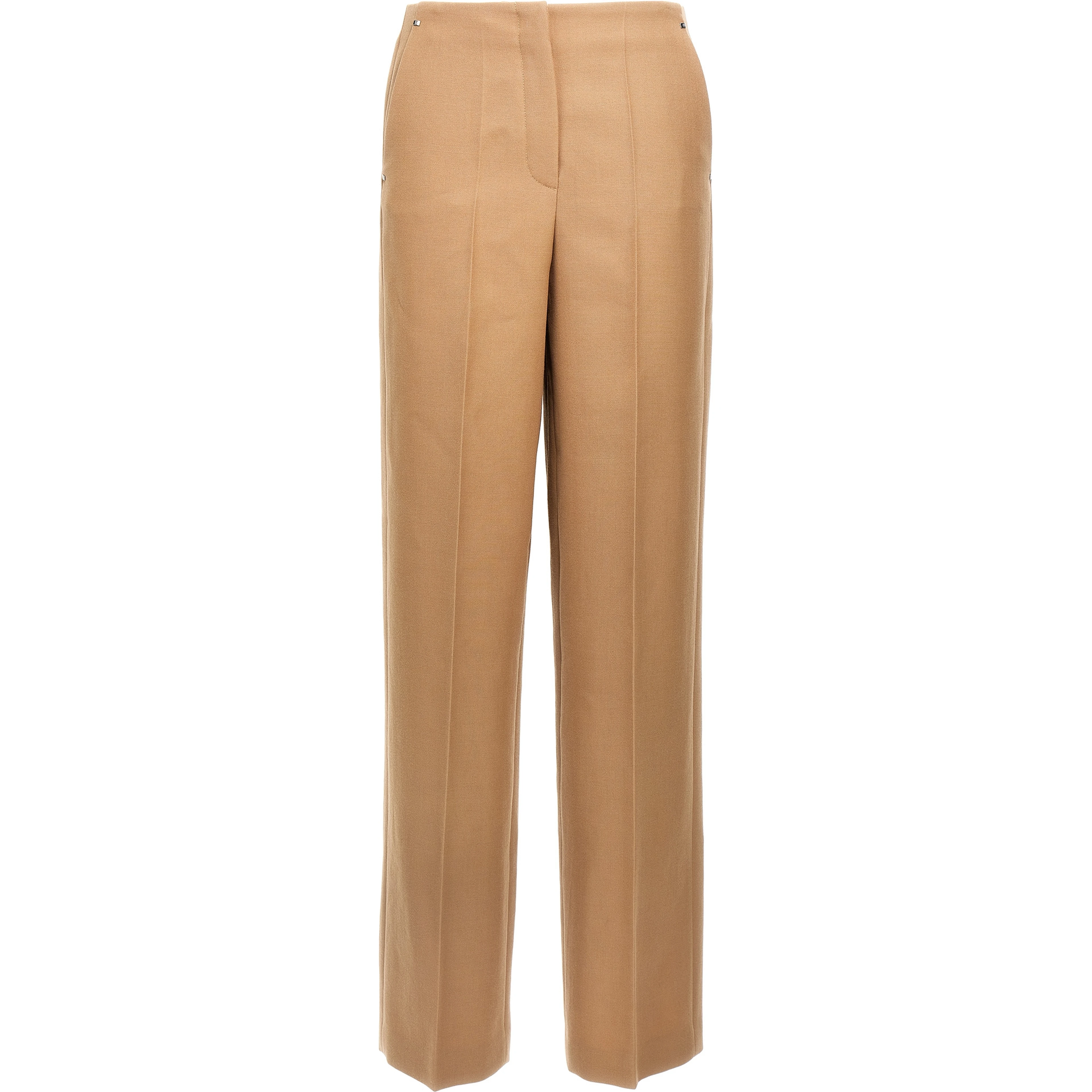 Beige Wool Dress Pants