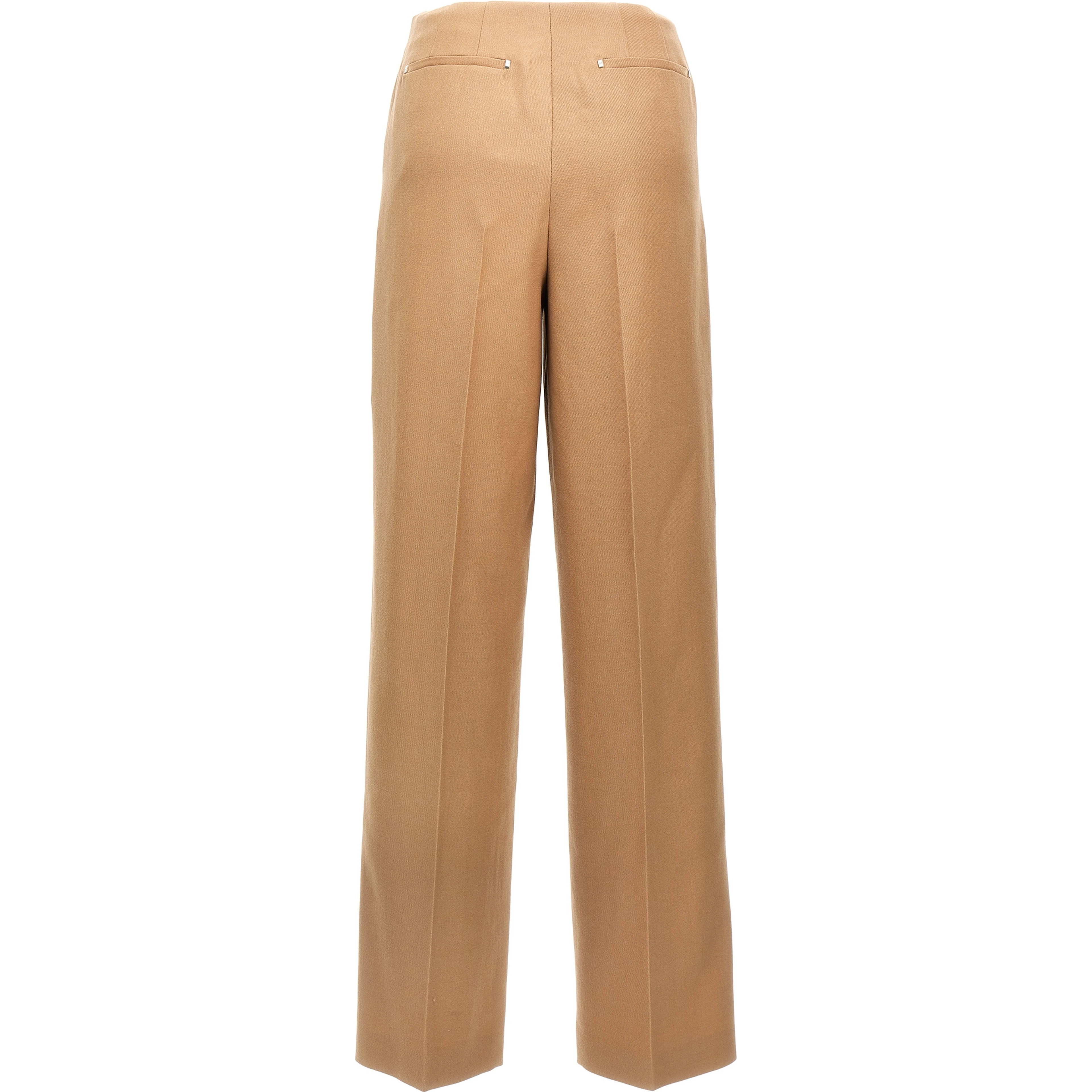 Beige Wool Dress Pants