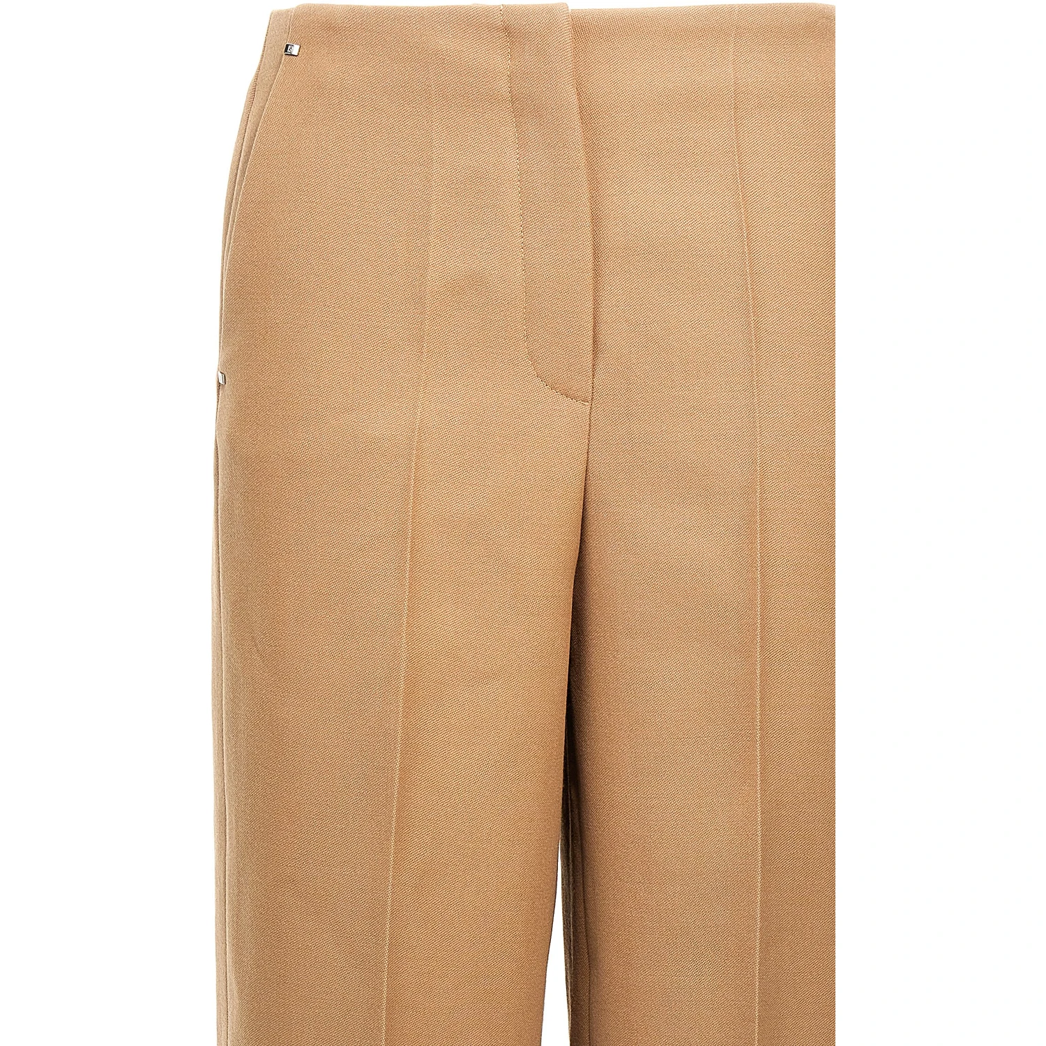 Beige Wool Dress Pants