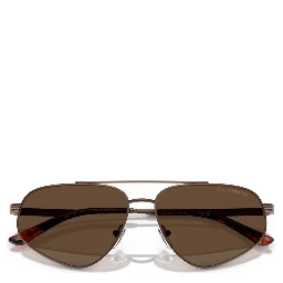 Brown Metal Sunglasses