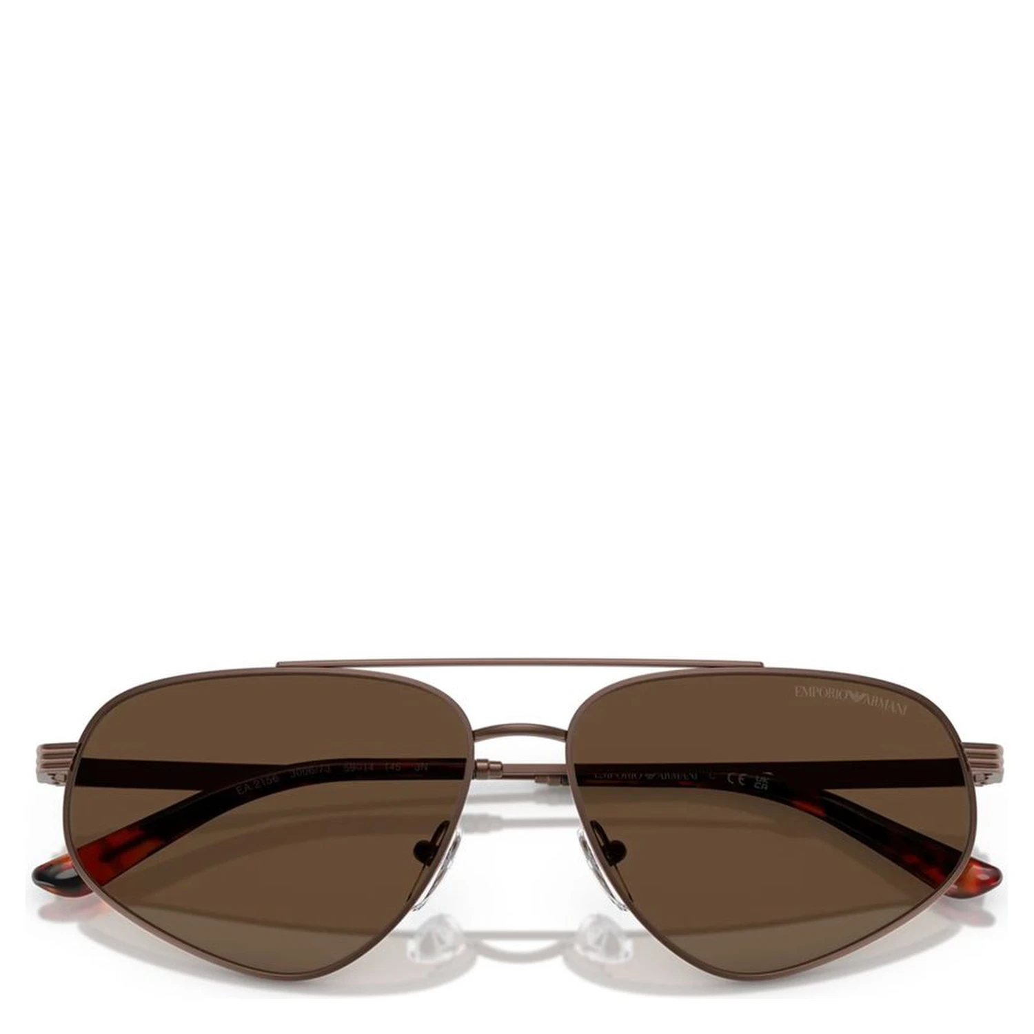 Brown Metal Sunglasses