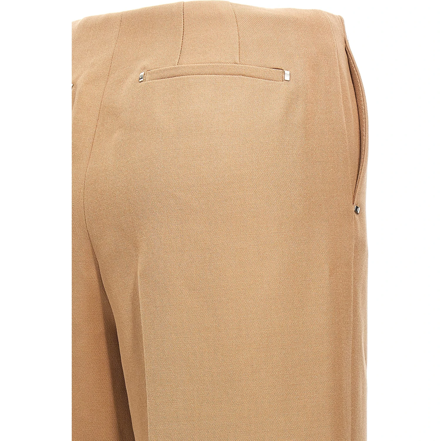 Beige Wool Dress Pants