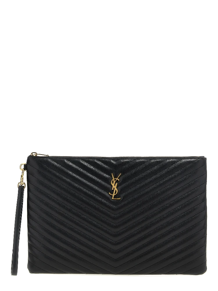 Black Calfskin Clutch Bag