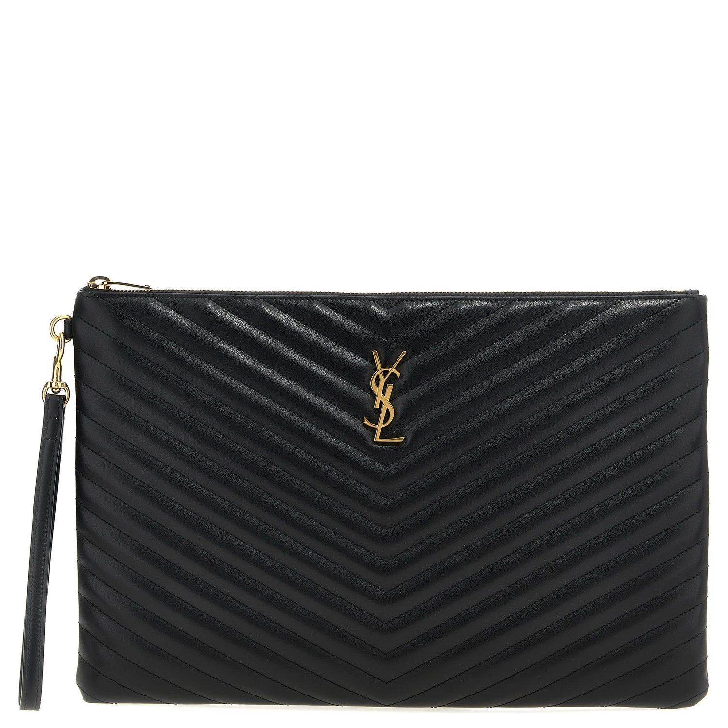 Black Calfskin Clutch Bag