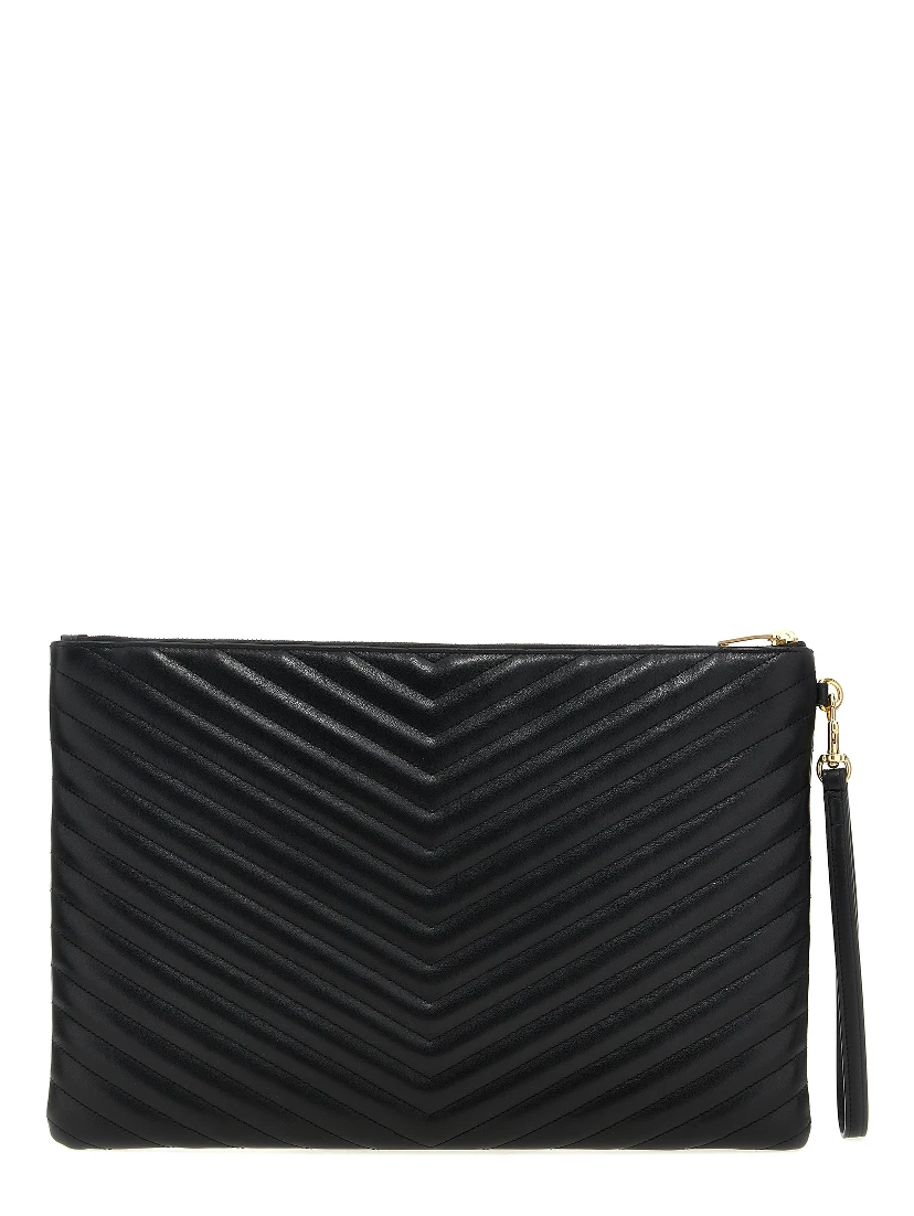 Black Calfskin Clutch Bag