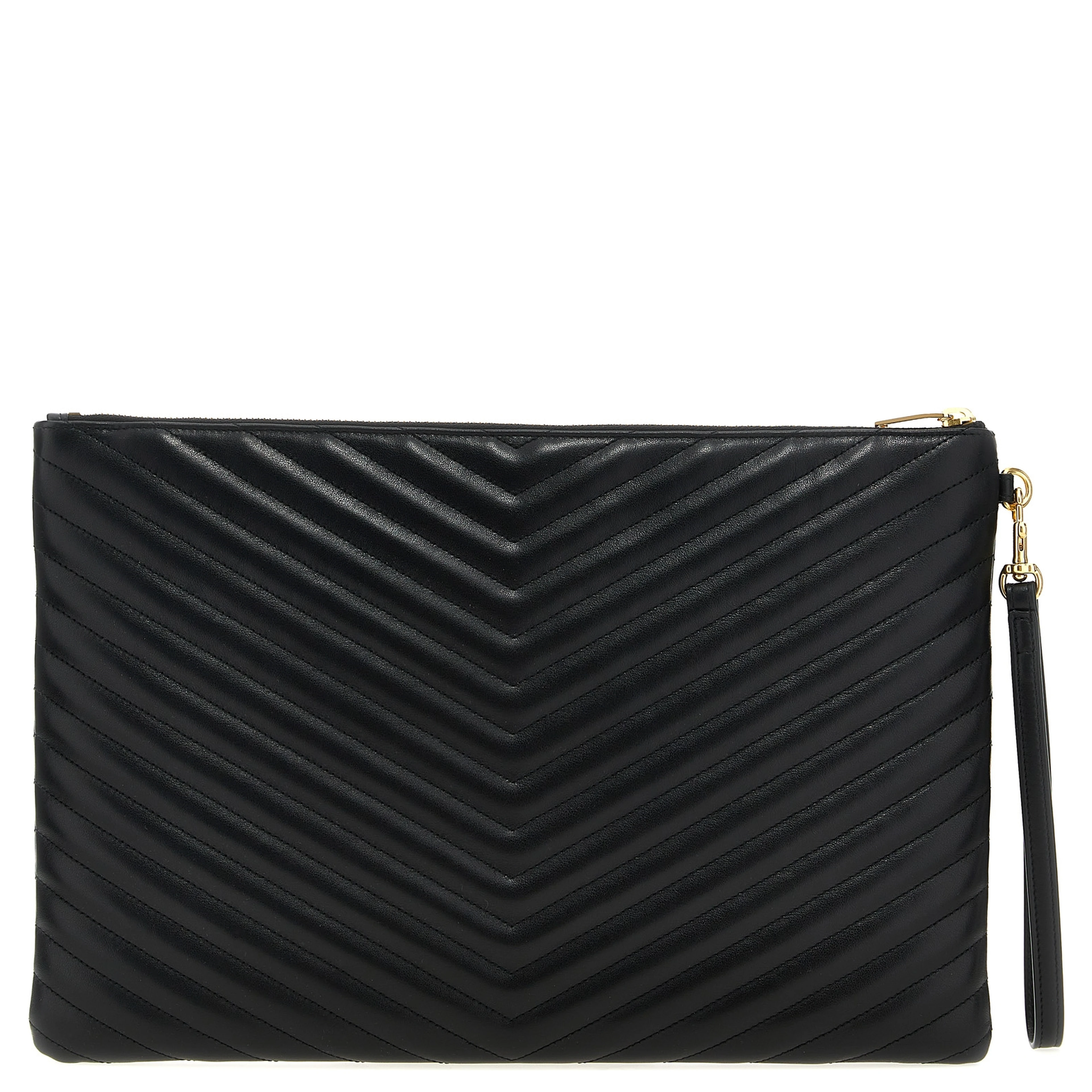 Black Calfskin Clutch Bag