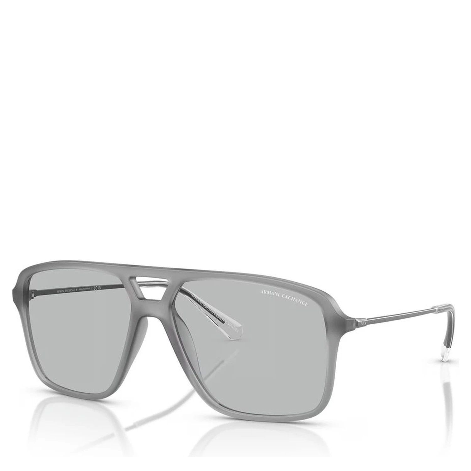 Gray Injected Sunglasses