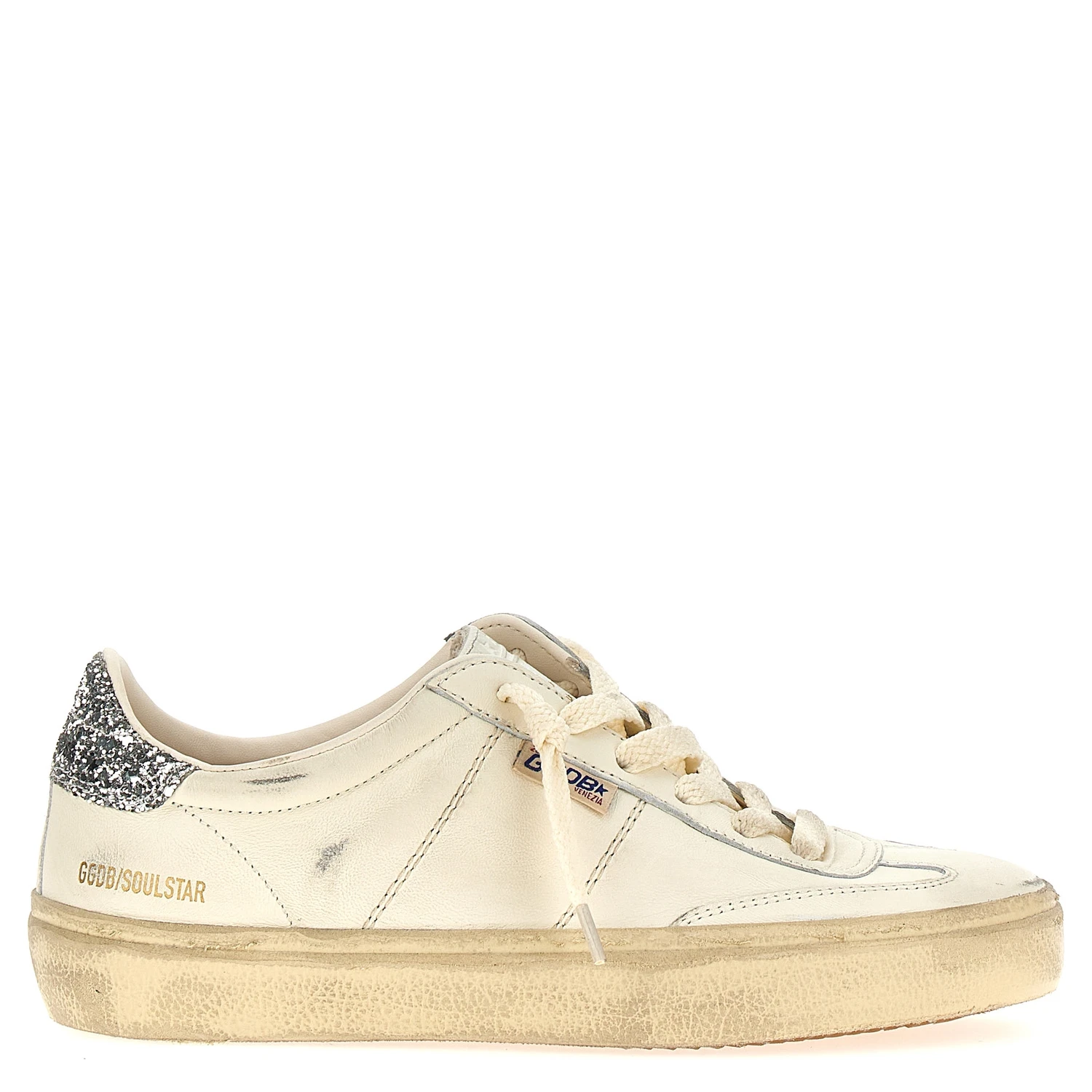 White Lamb Leather Low Top Sneakers