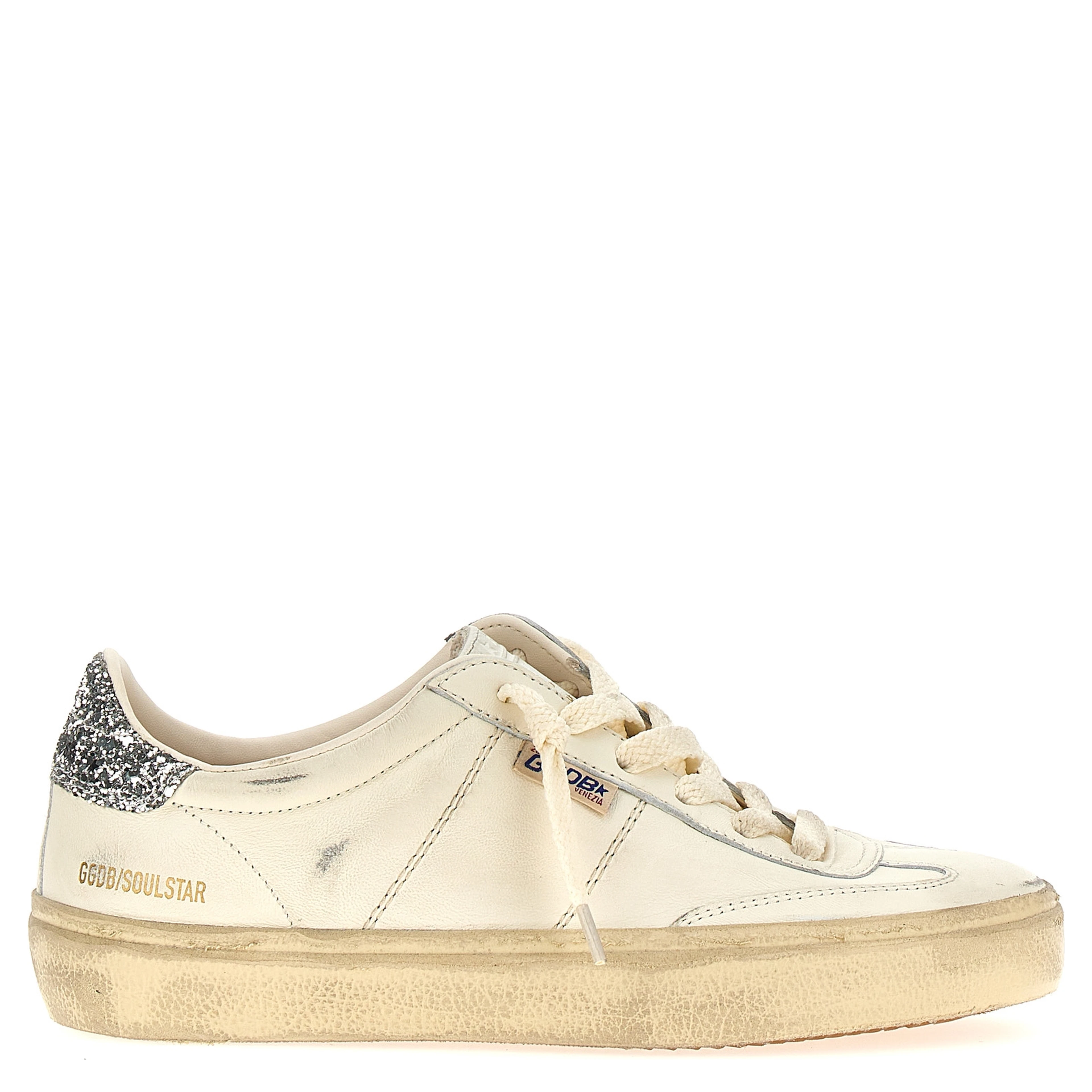 White Lamb Leather Low Top Sneakers