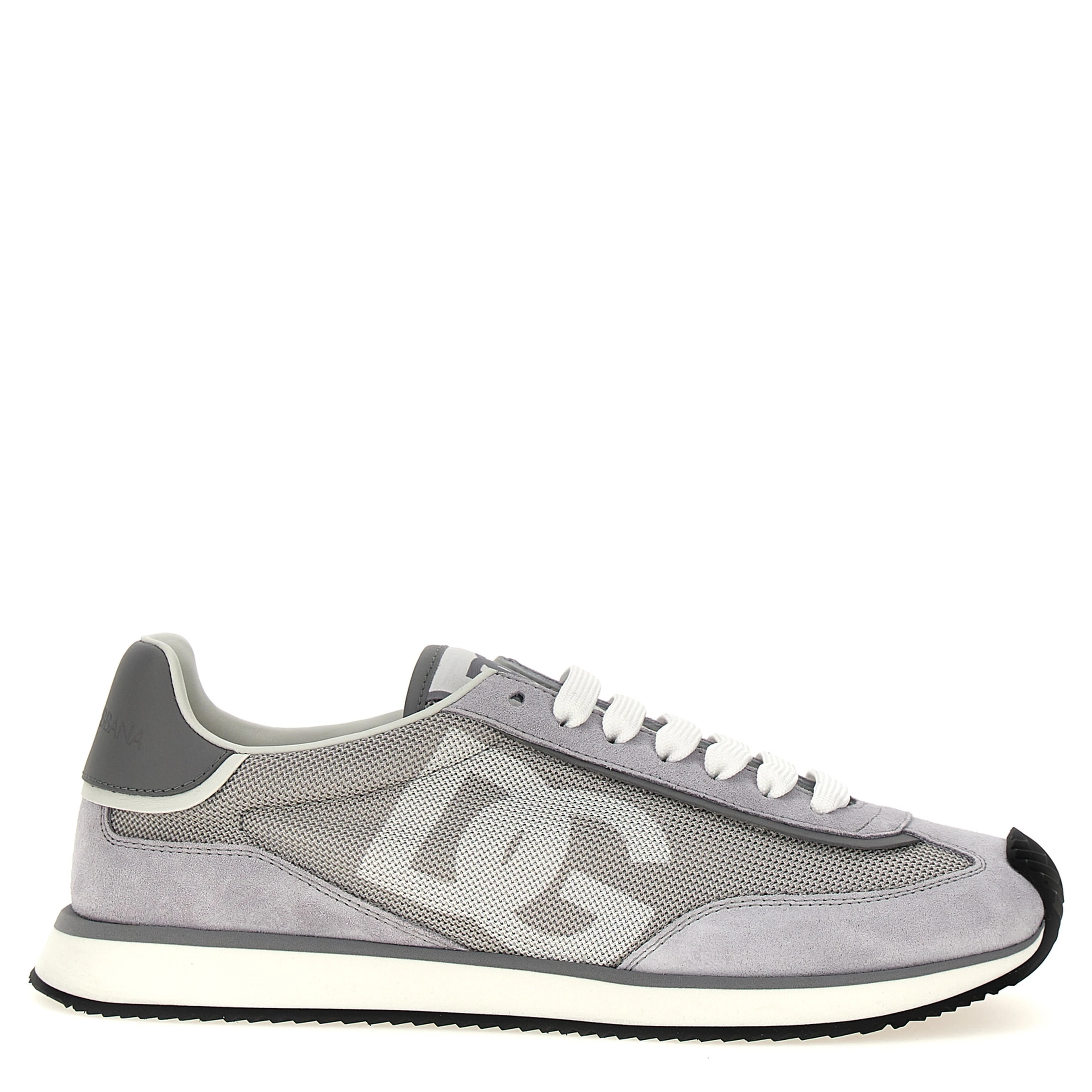 Gray Calfskin Athletic Sneakers