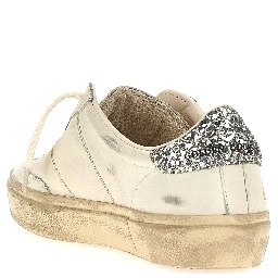 White Lamb Leather Low Top Sneakers