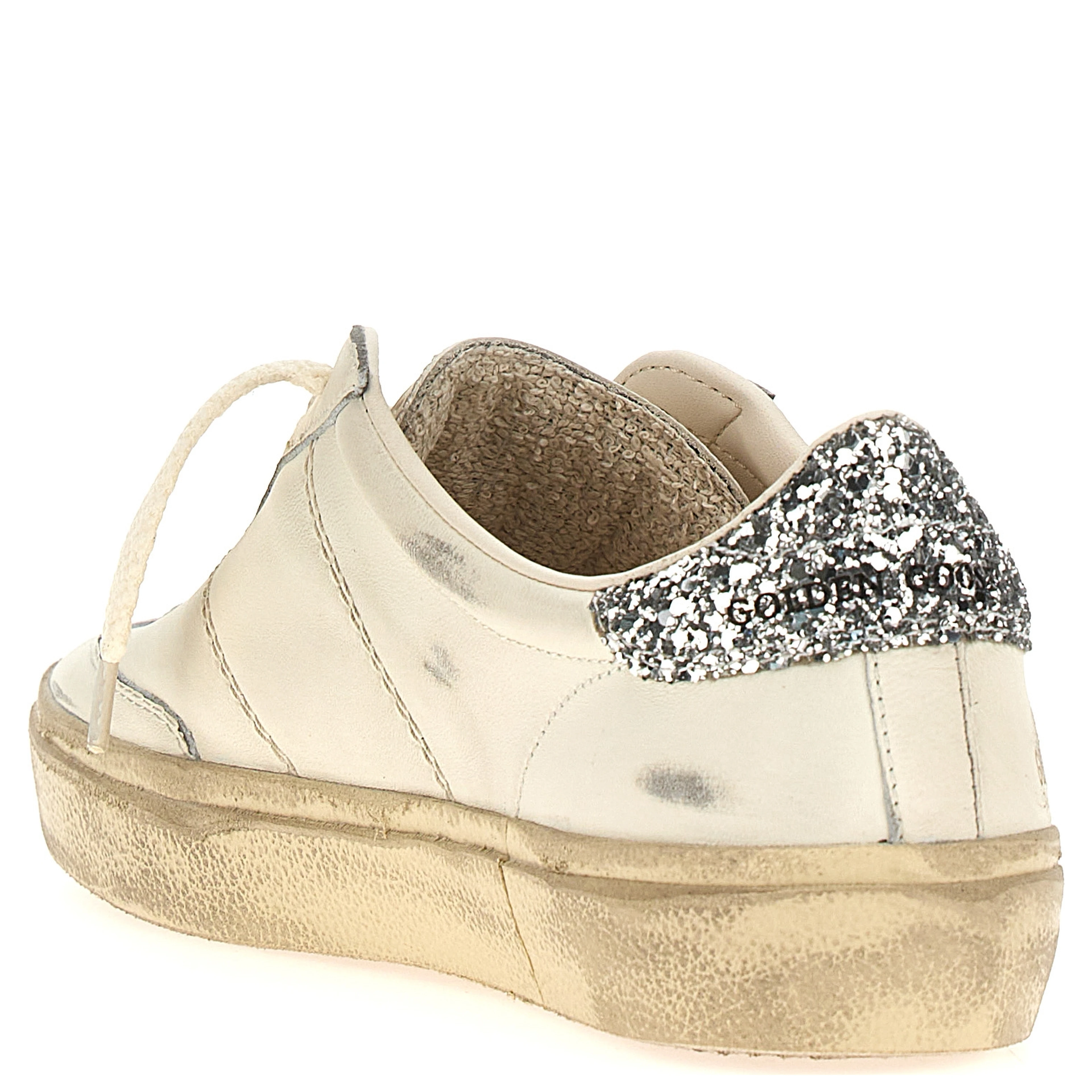 White Lamb Leather Low Top Sneakers