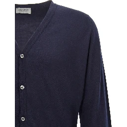 Blue Wool Cardigan