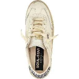 White Lamb Leather Low Top Sneakers