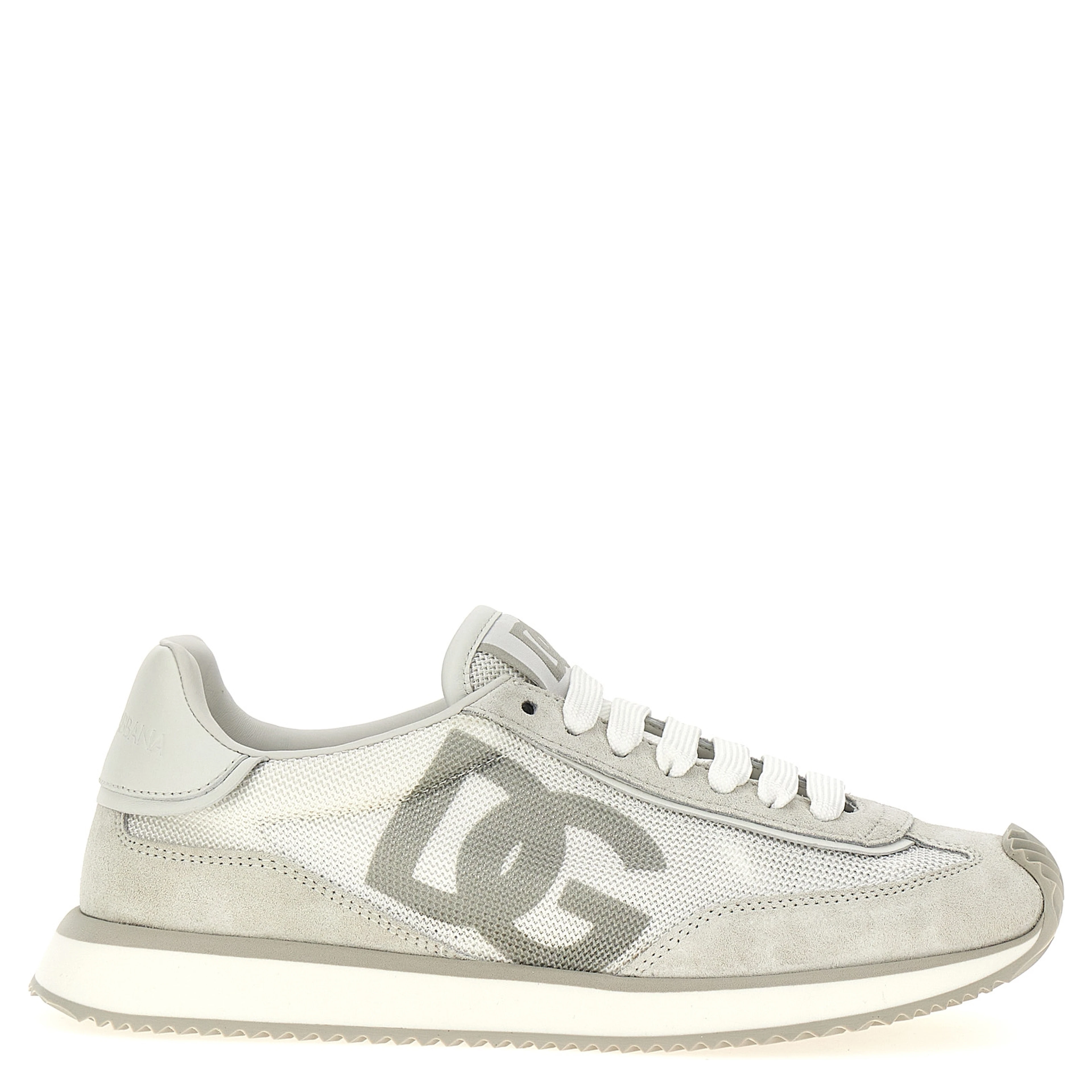 White Calfskin Athletic Sneakers